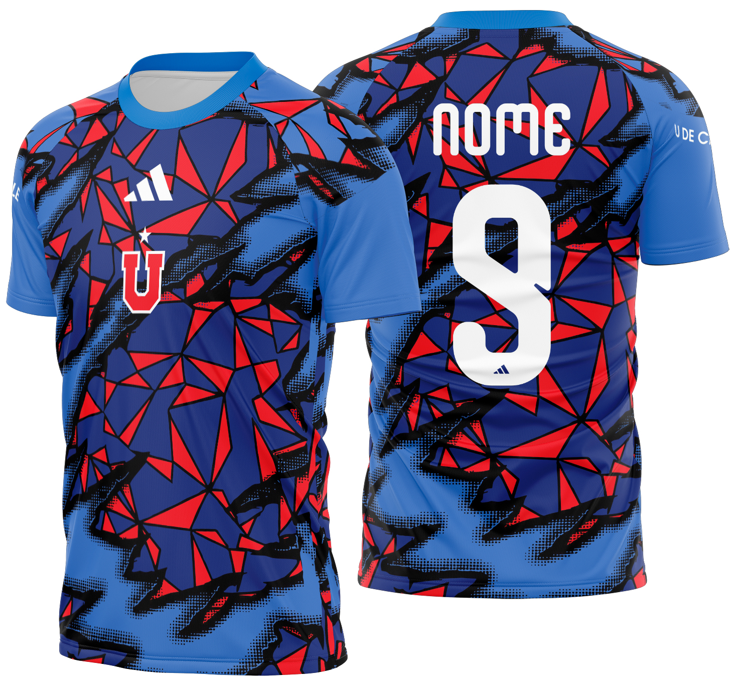 Arte Vetor Camisa Universidad Chile Pre-jogo 2026