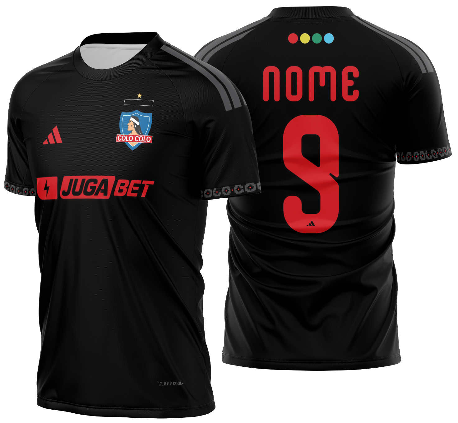 Arte Vetor Camisa Colo Colo Visita 2026