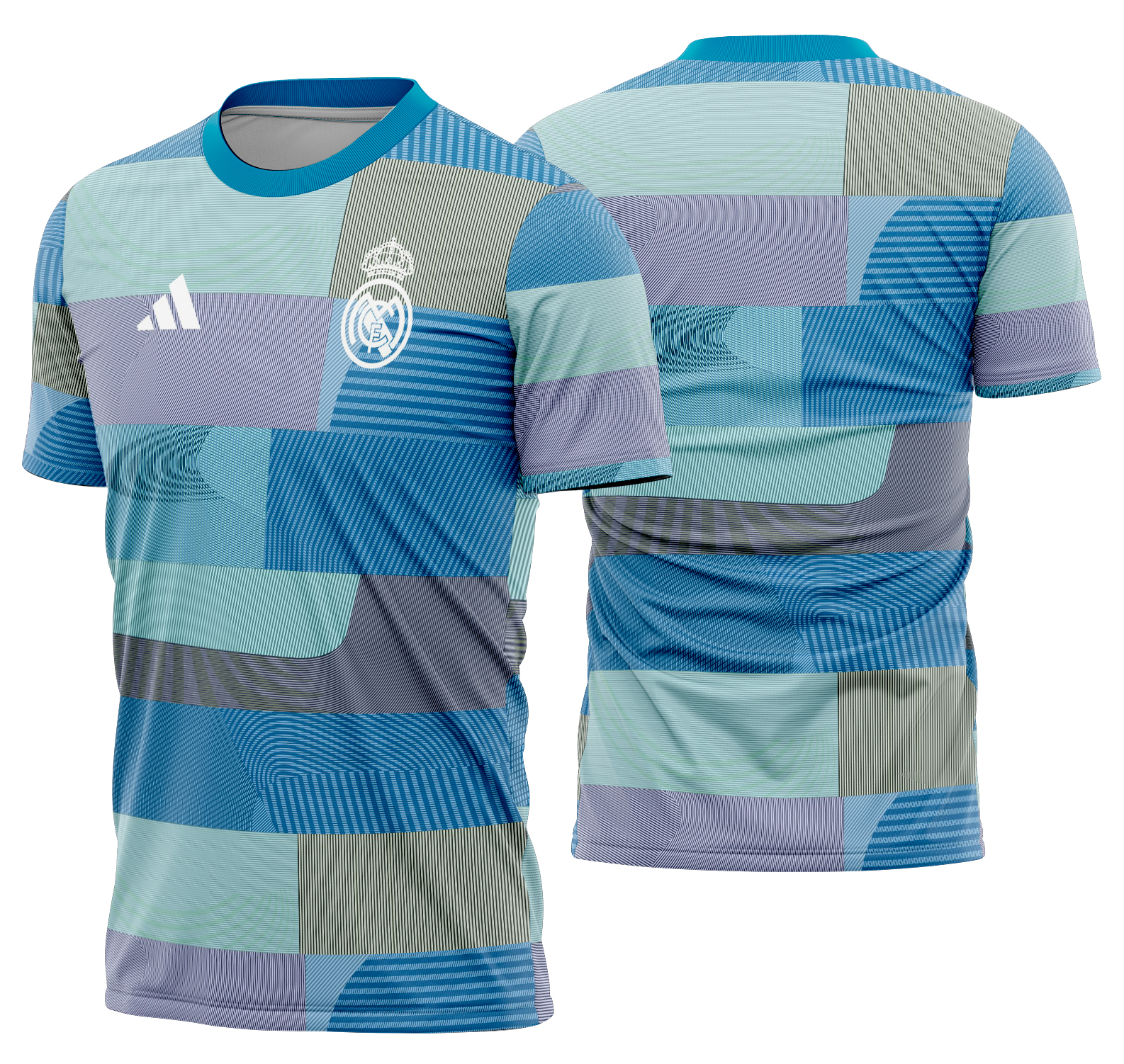 Arte Vetor Camisa Real Madrid Pre-jogo 2025-2026