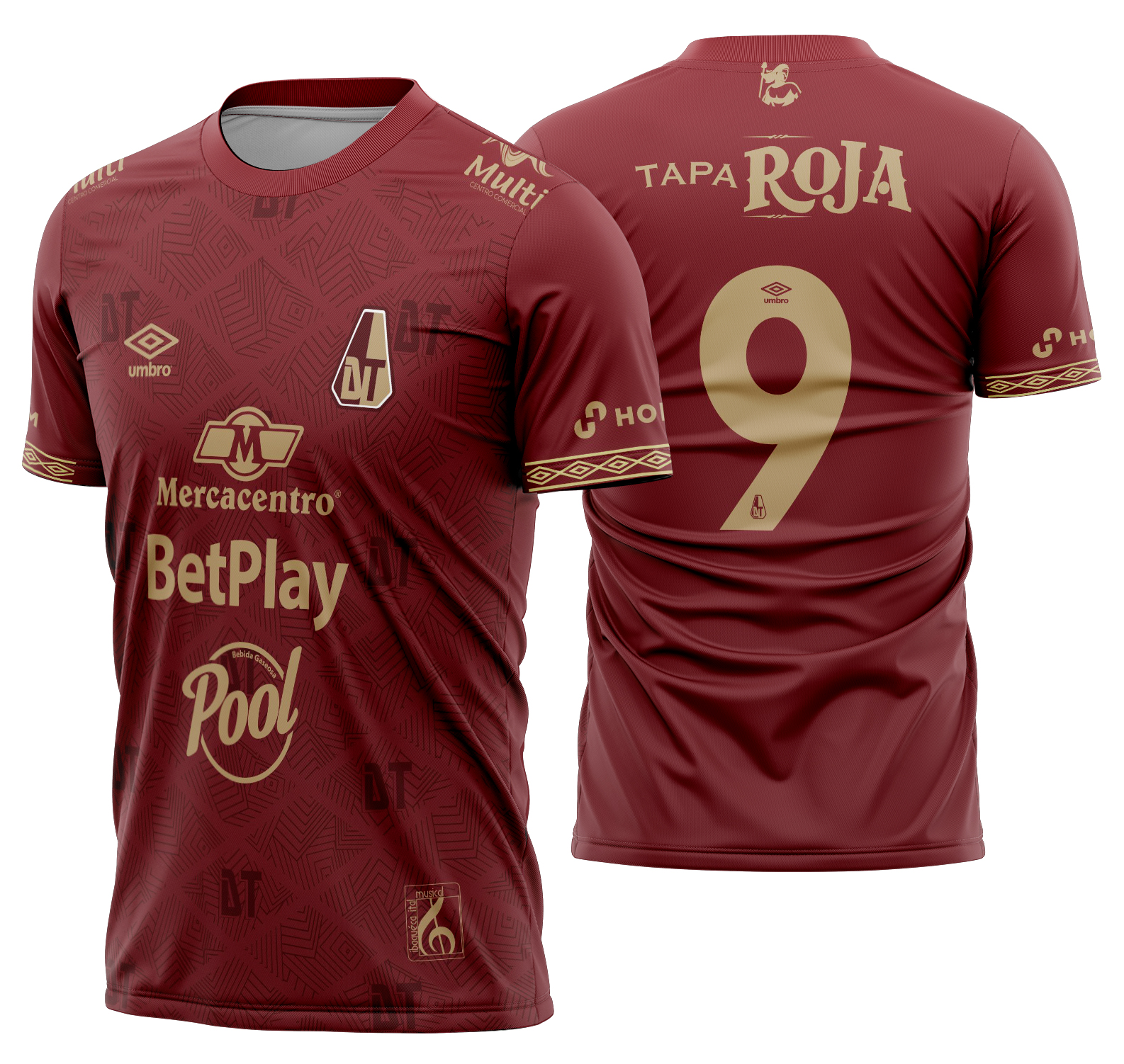 Arte vetor camisa Deportes Tolima Local 2026