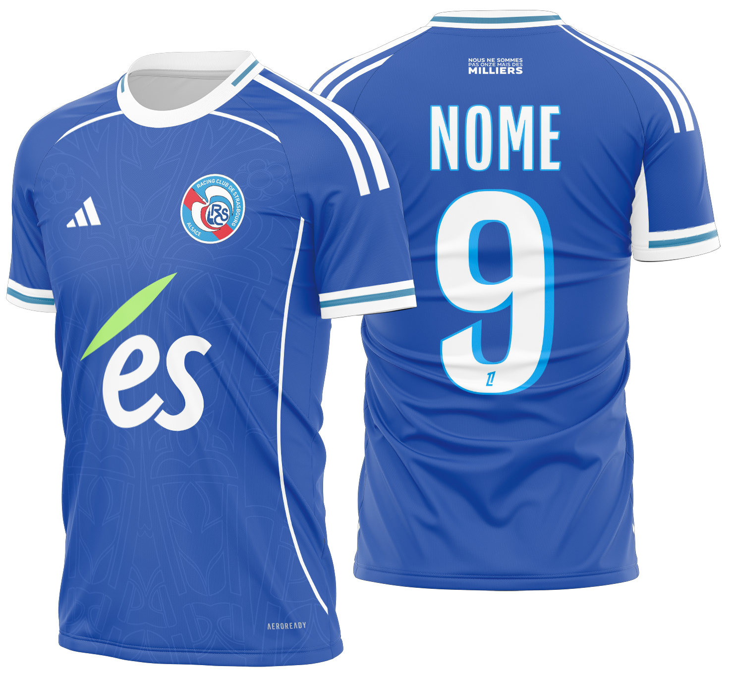 Arte vetor camisa Strasbourg Local 2025-2026