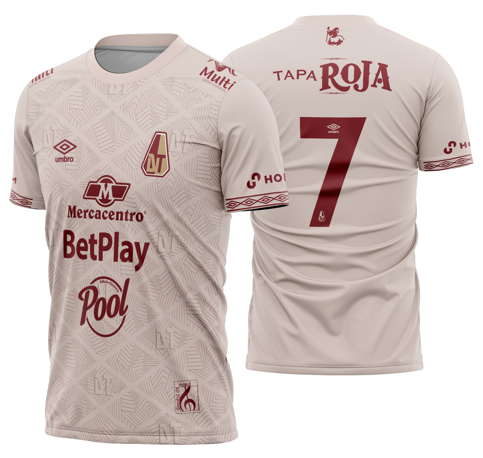 Arte Vetor Camisa Deportes Tolima Visita 2026