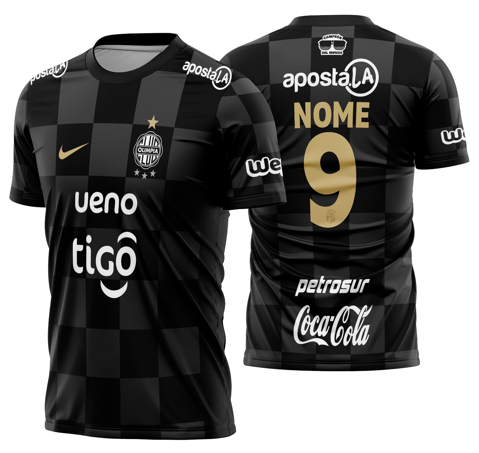 Arte vetor camisa Club Olimpia Visita 2026