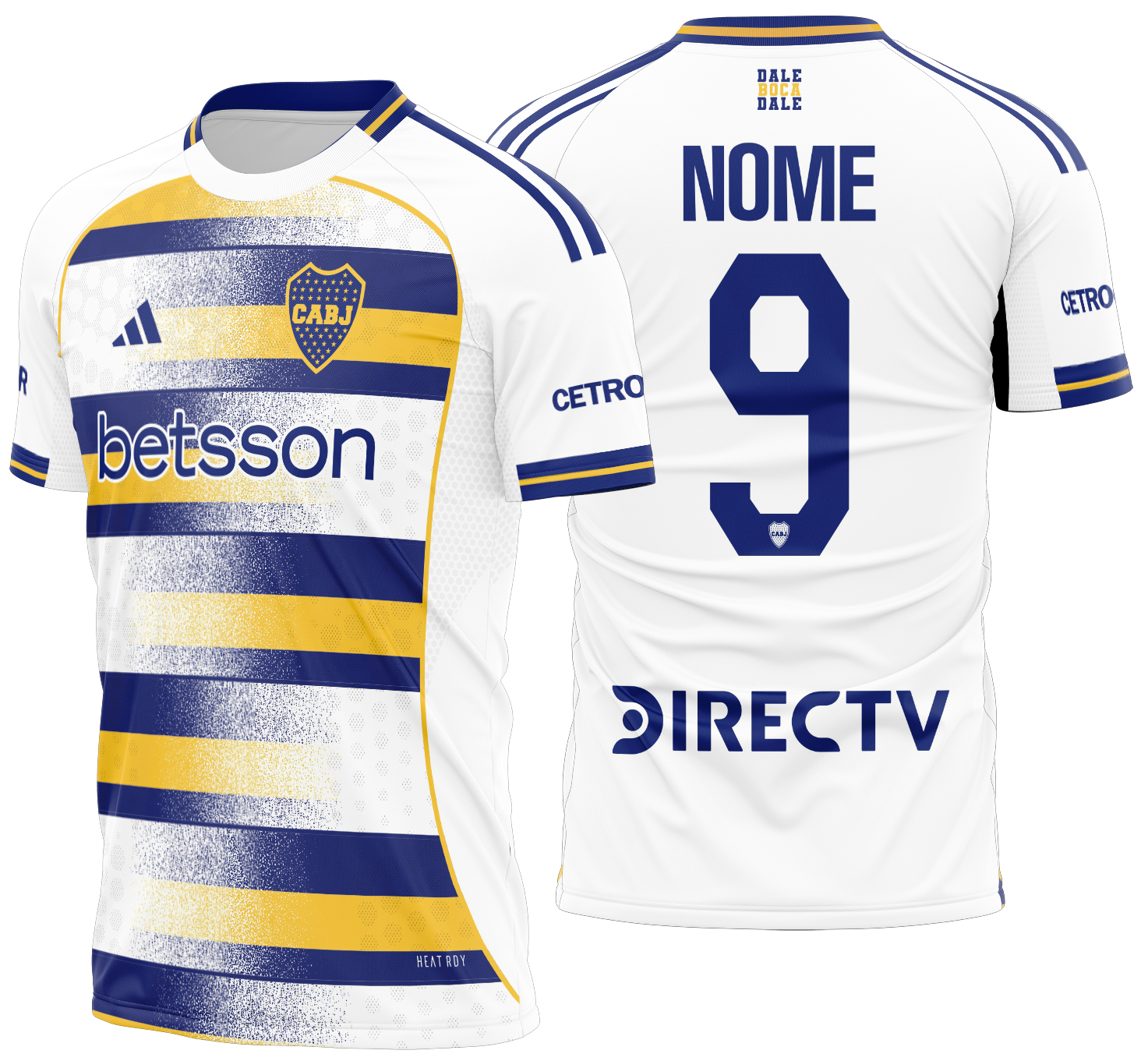 Arte vetor camisa Boca Juniors Terceira 2026
