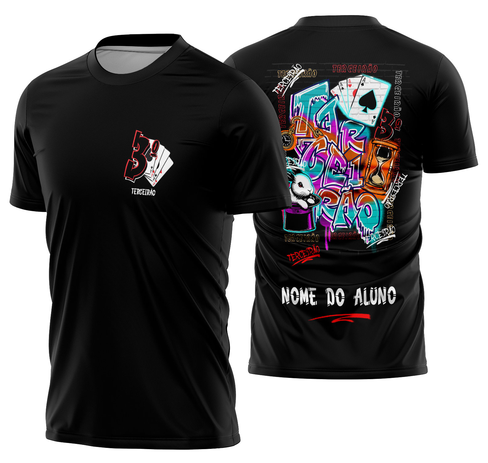 Arte Vetor Camisa Camisa terceirão coelho Mod-316