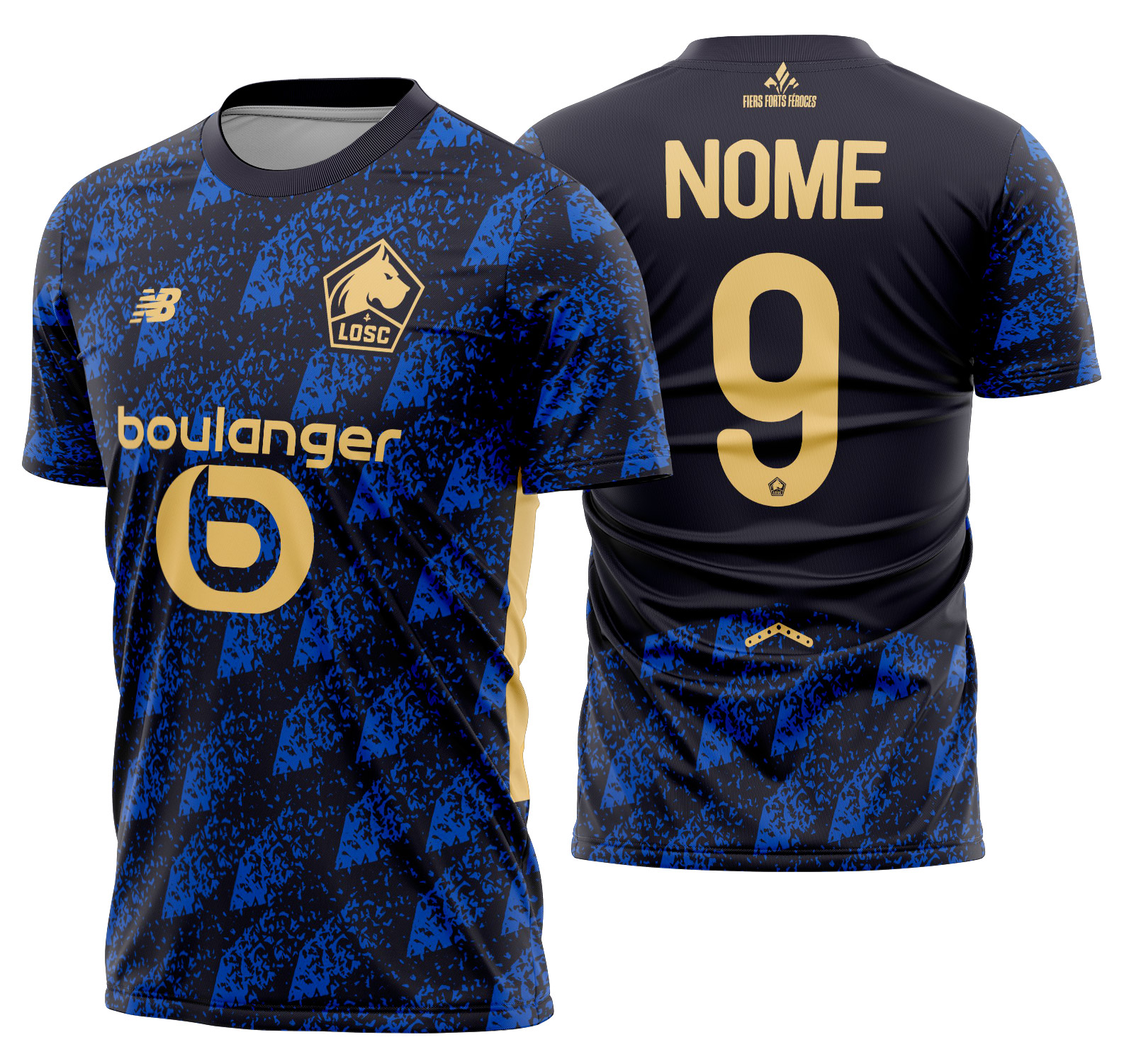Arte Vetor Camisa Lille LOSC Third 2025-2026