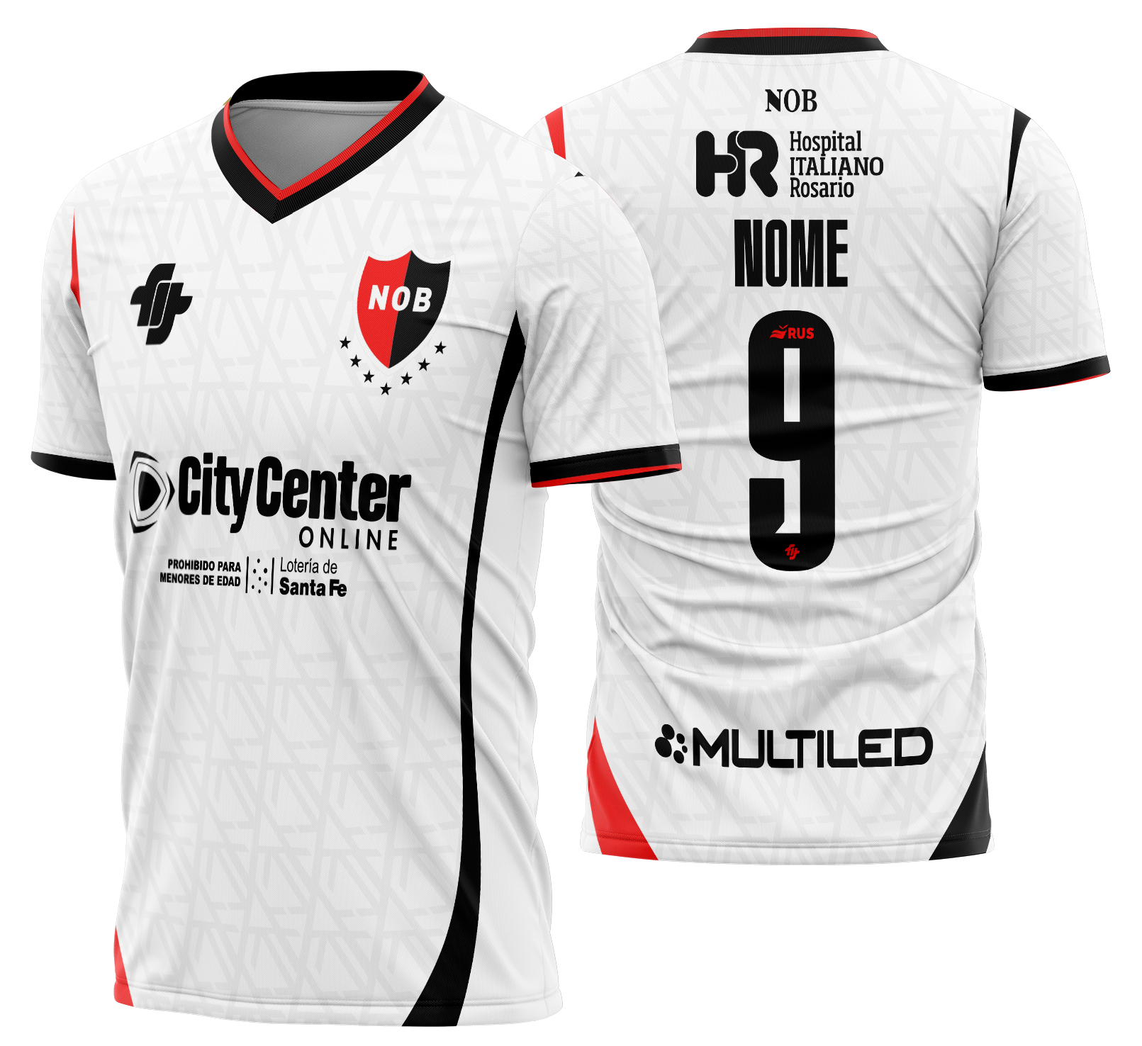 Arte Vetor Camisa Newell's Visita 2026