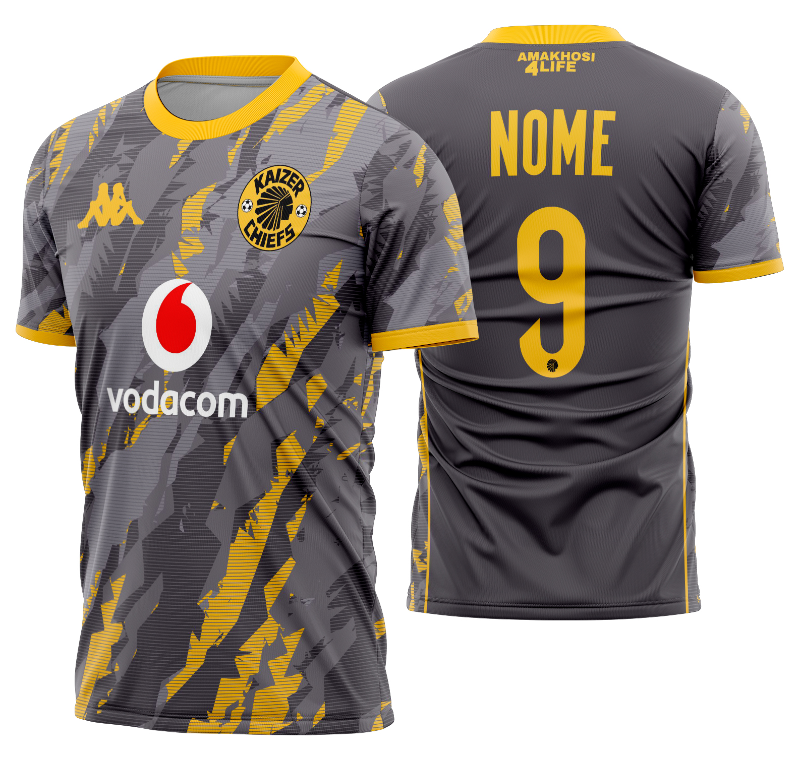 Arte vetor camisa Kaizer Chiefs Visita 2024-2025