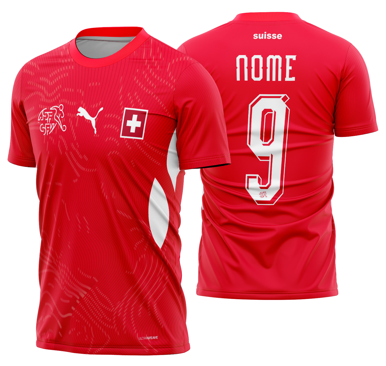 Arte Vetor Camisa Suíça local 2026