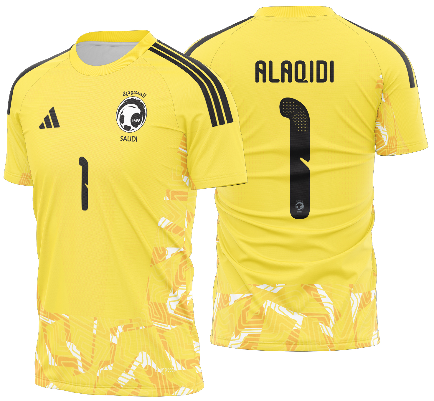 Arte Vetor Camisa Arabia Saudita Goleiro I 2026
