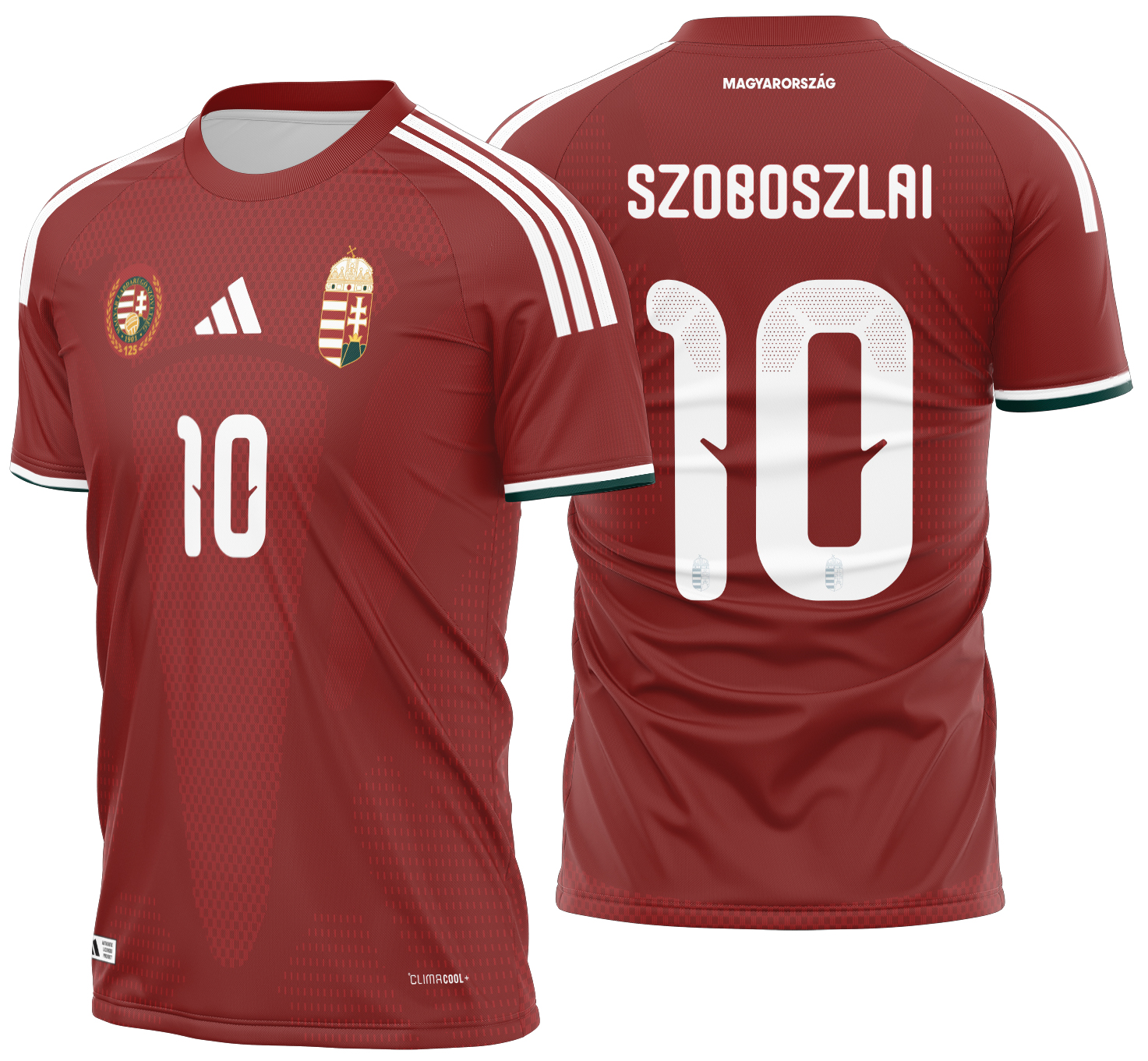 Arte Vetor Camisa Hungria Titular 2026-28
