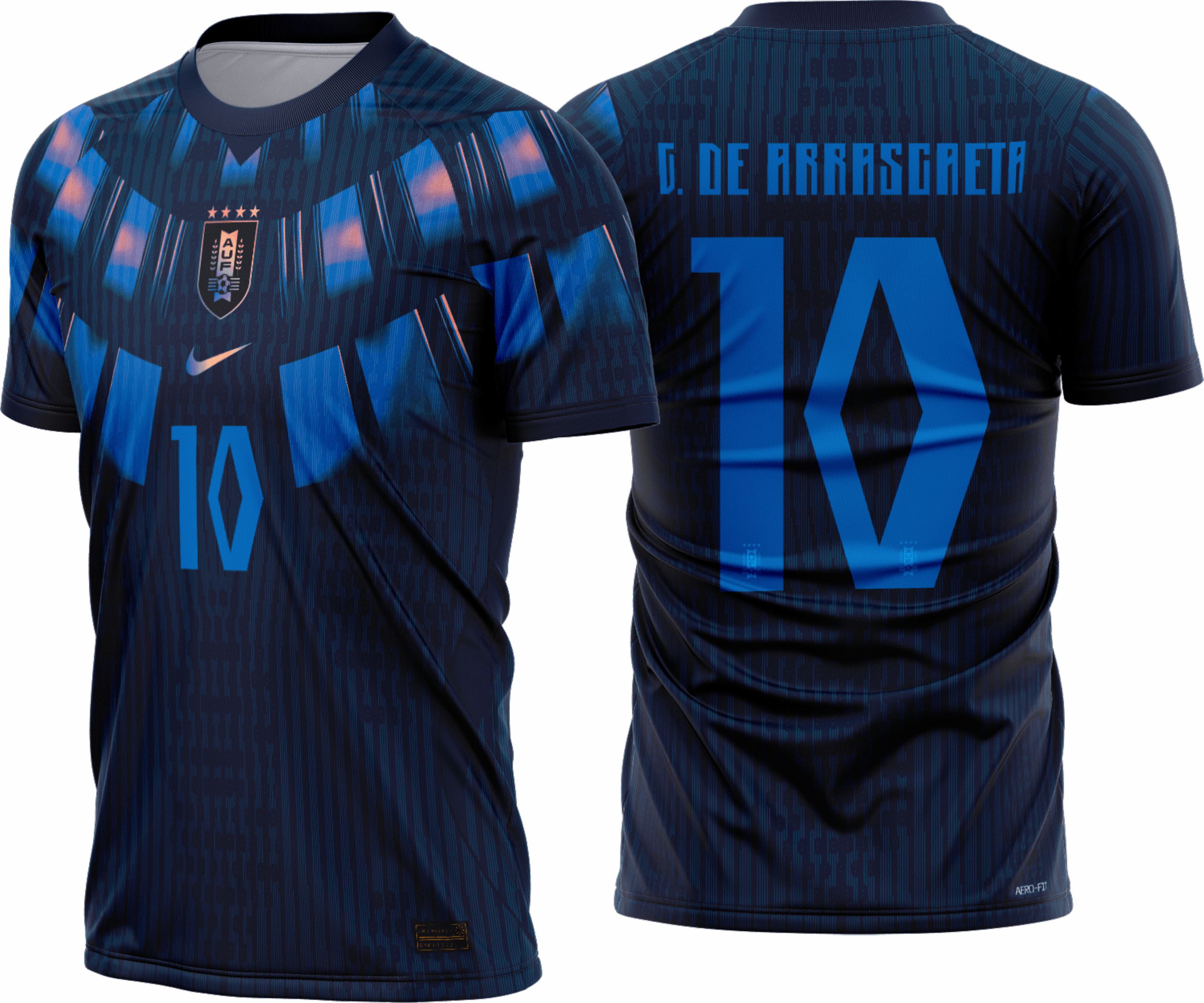 Arte Vetor Camisa Uruguai Reserva 2026