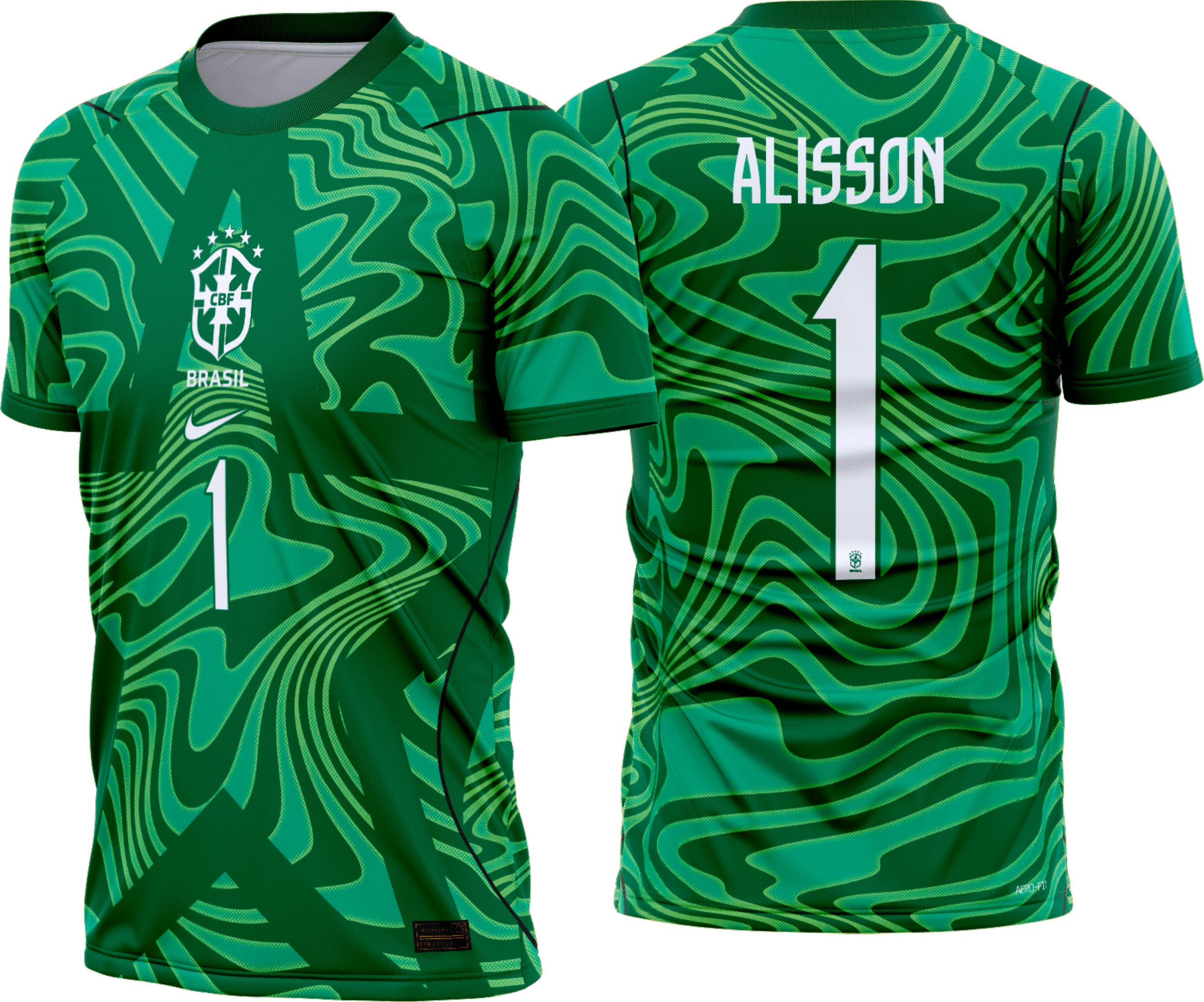 Arte vetor camisa Brasil Goleiro 1 2026