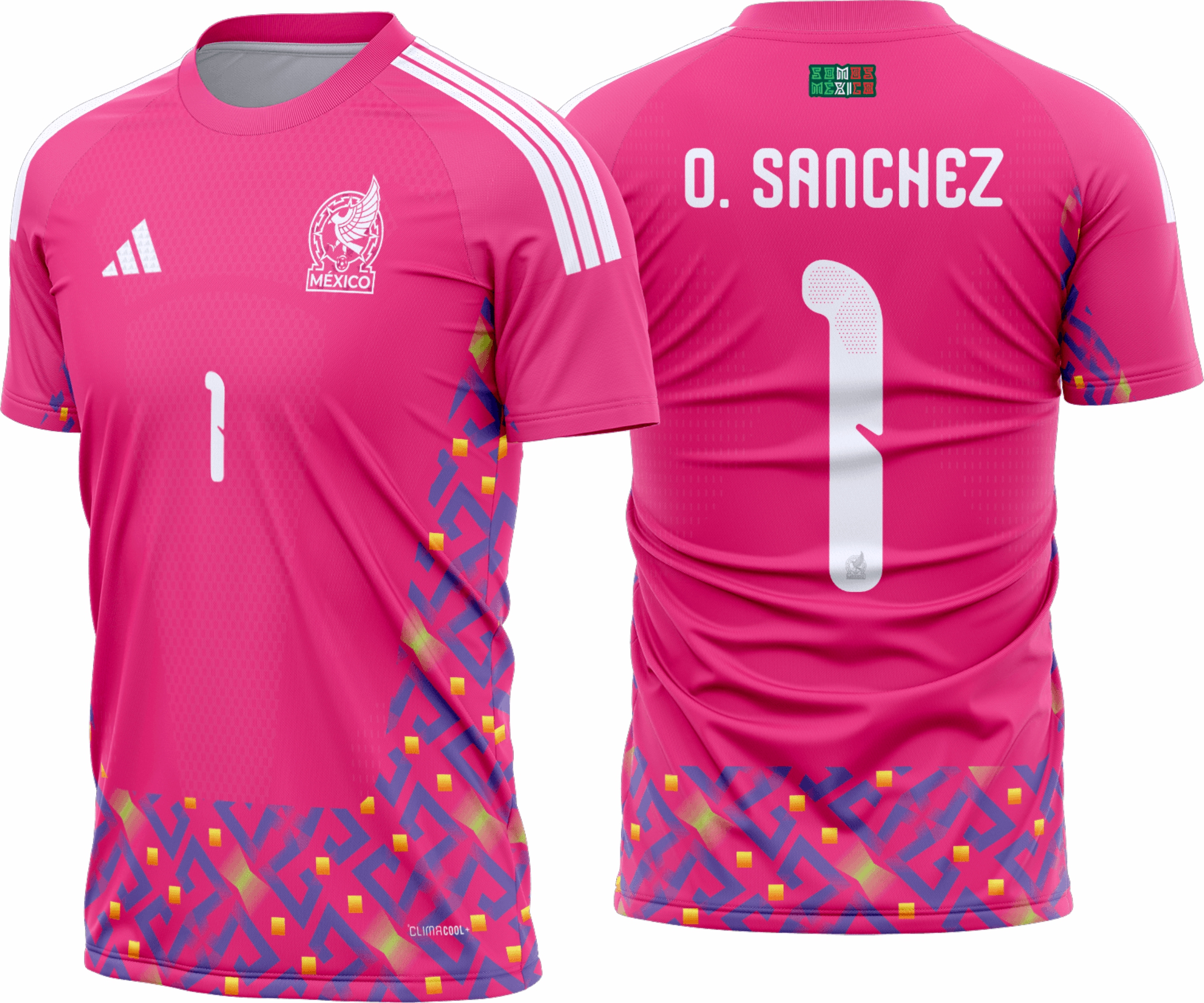 Arte Vetor Camisa Mexico Goleiro I 2026