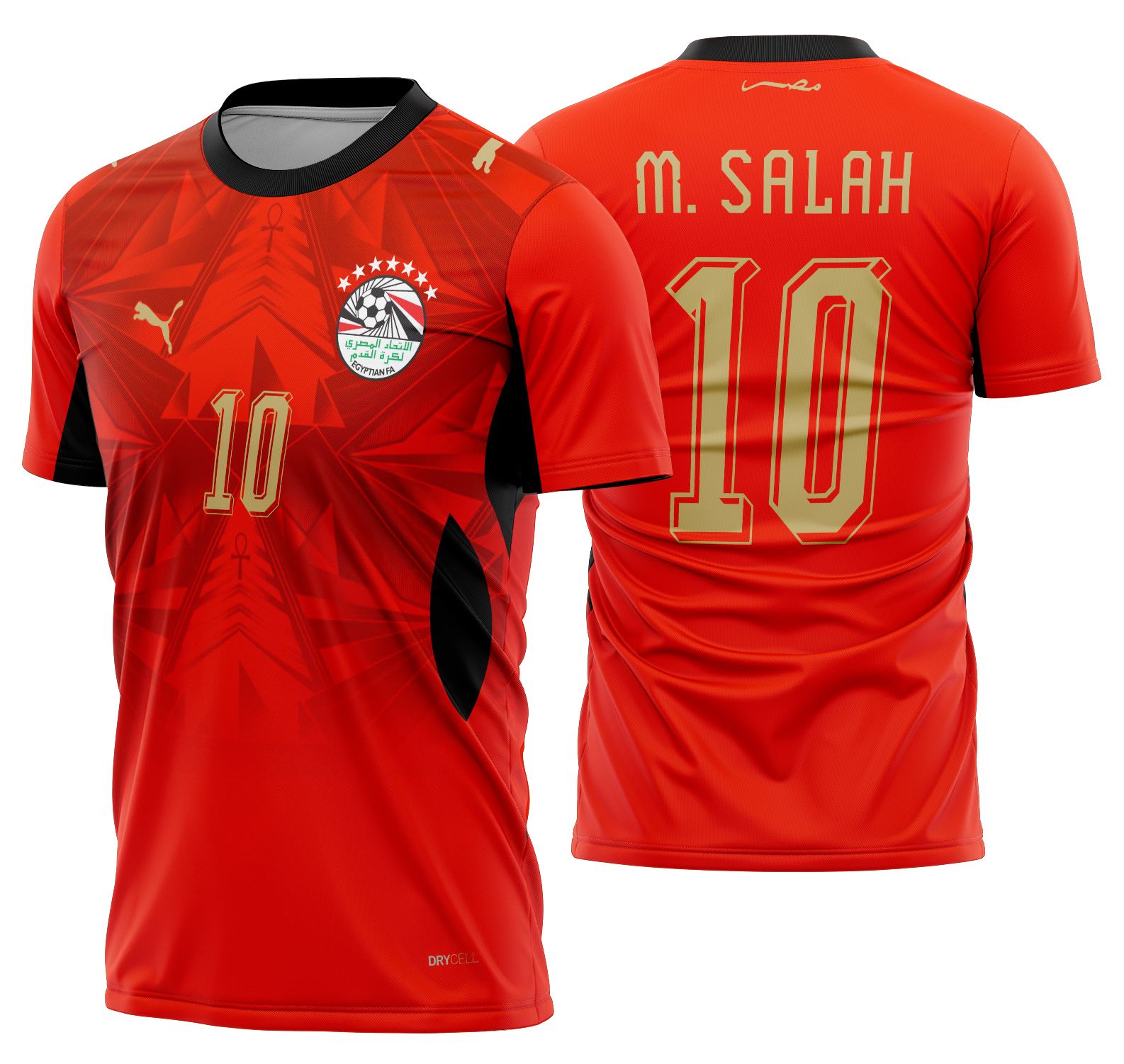 Arte Vetor Camisa Egito Titular 2026