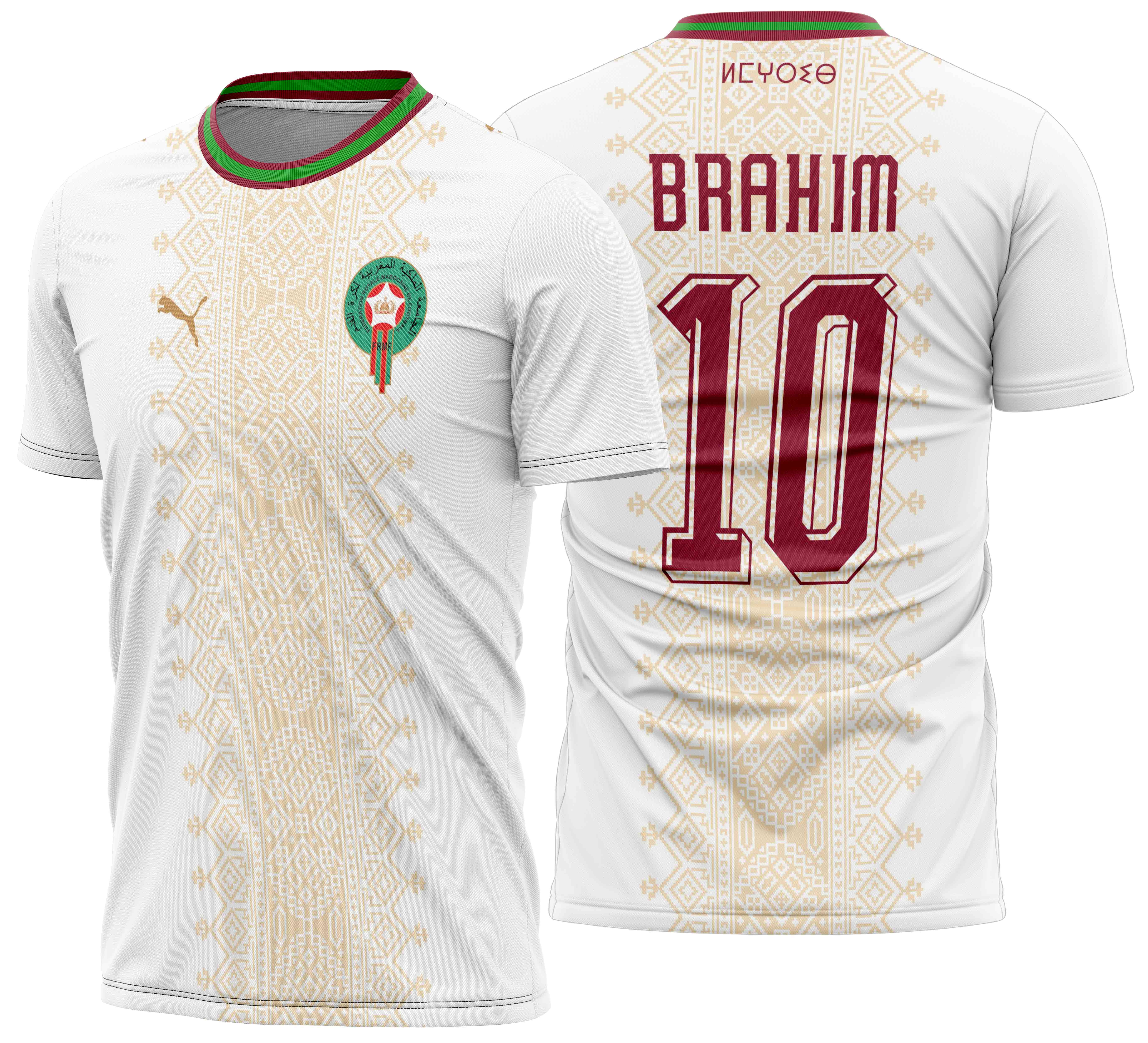 Arte Vetor Camisa Marrocos visita 2026