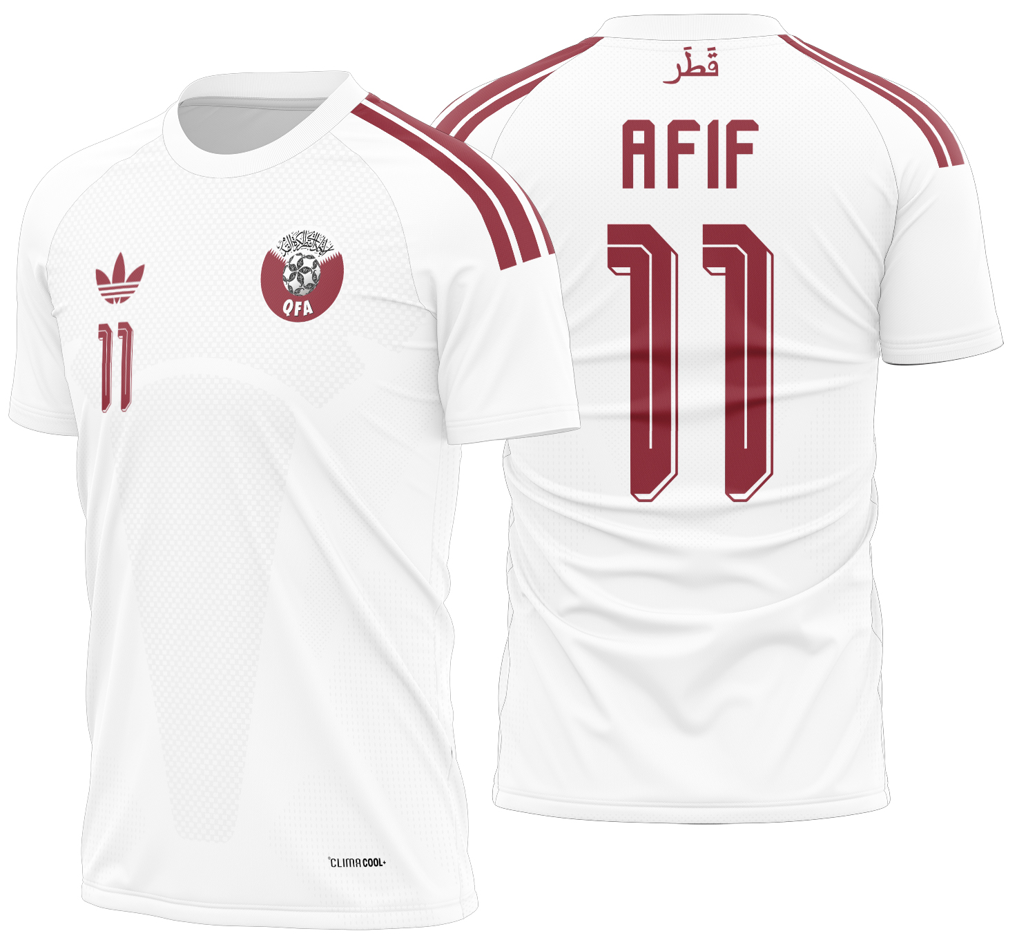Arte Vetor Camisa Qatar visita 2026