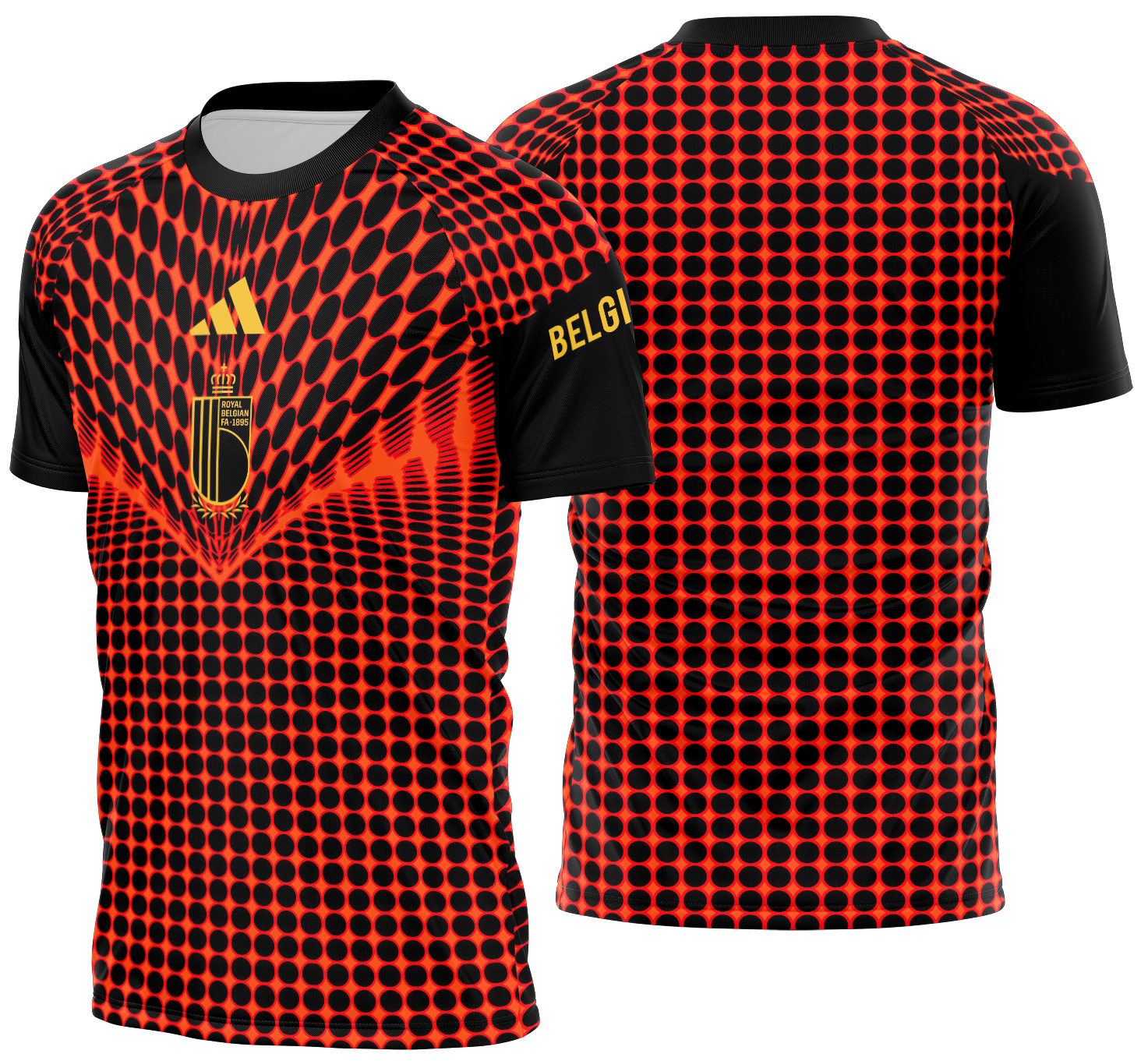 Arte vetor camisa Bélgica Pré-jogo 2026