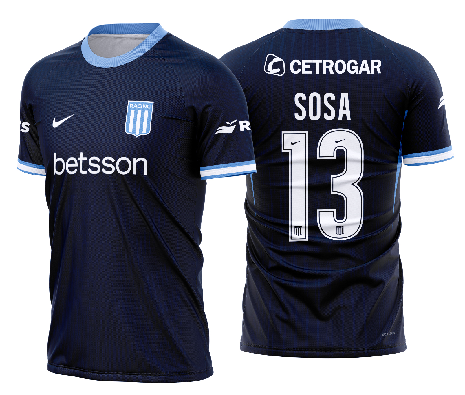 Arte vetor camisa Racing Club Away 2026
