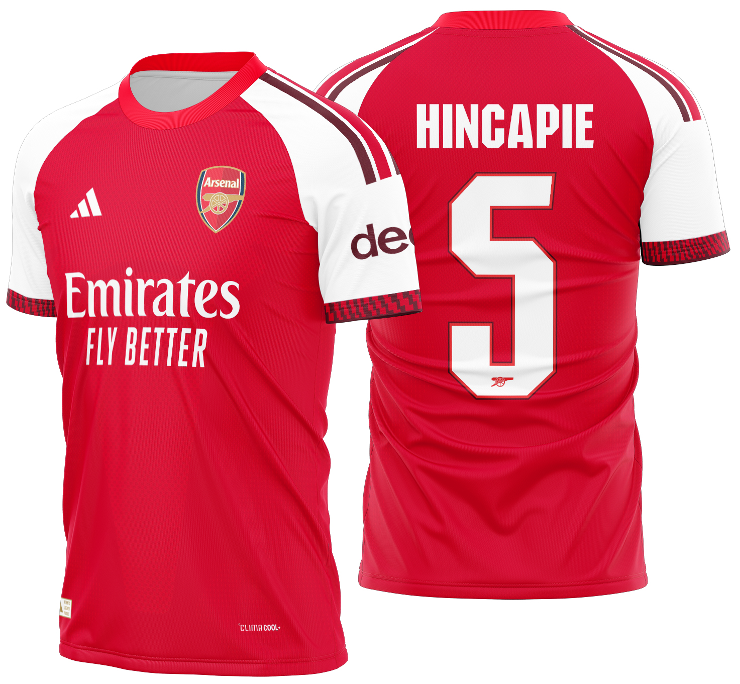 Arte vetor camisa Arsenal Home 2026-2027