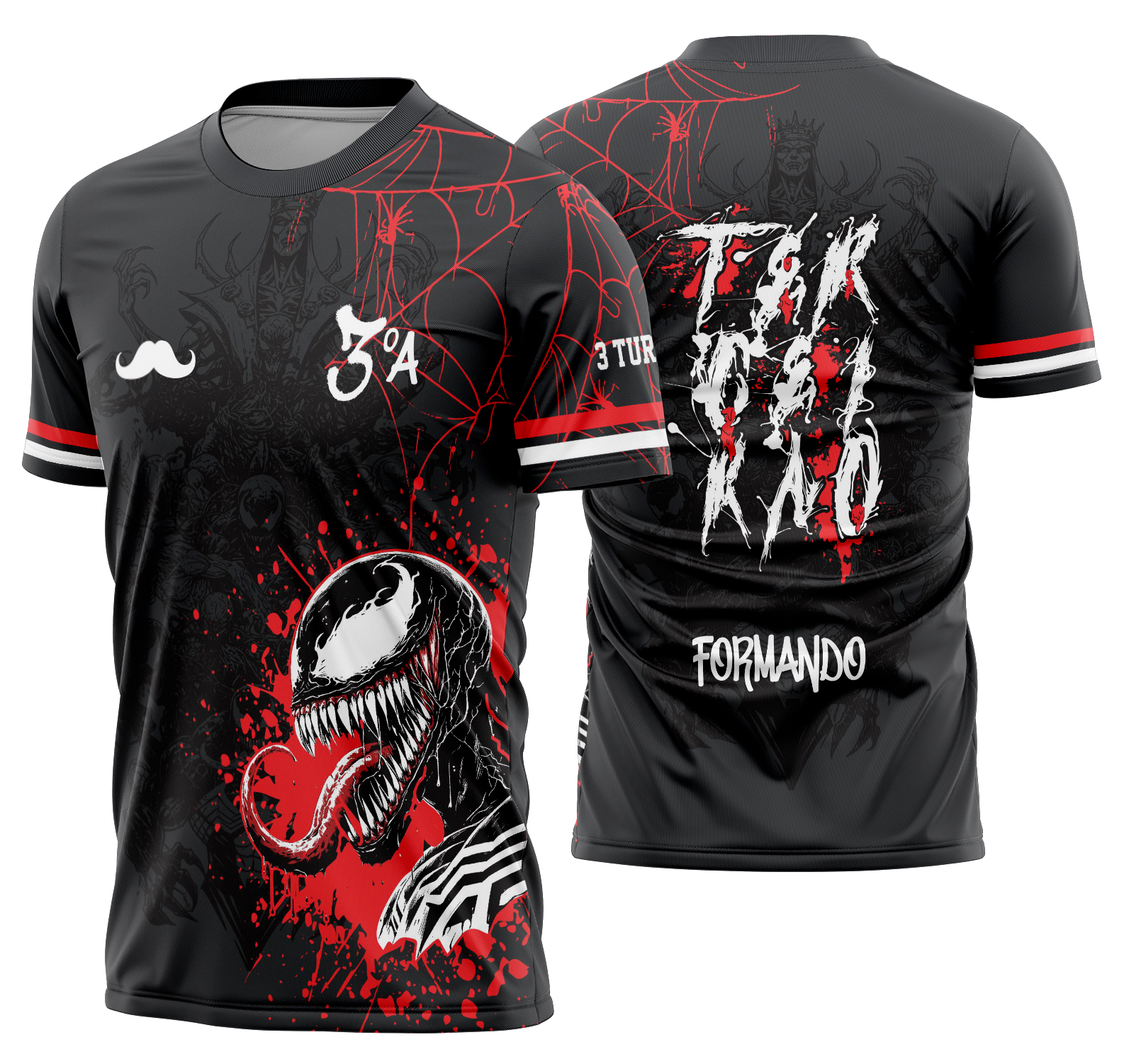 Arte estampa camisa Terceirão Venom Mod-329