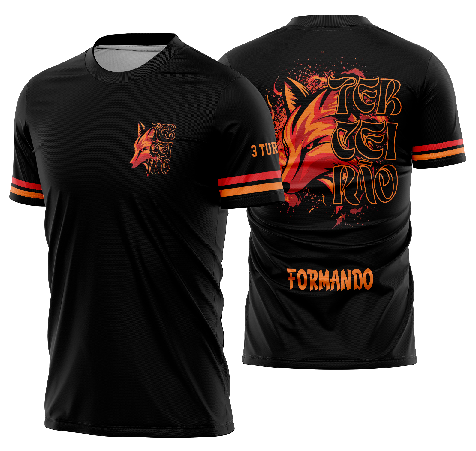 Arte vetor camisa Terceirão Raposa Mod-330