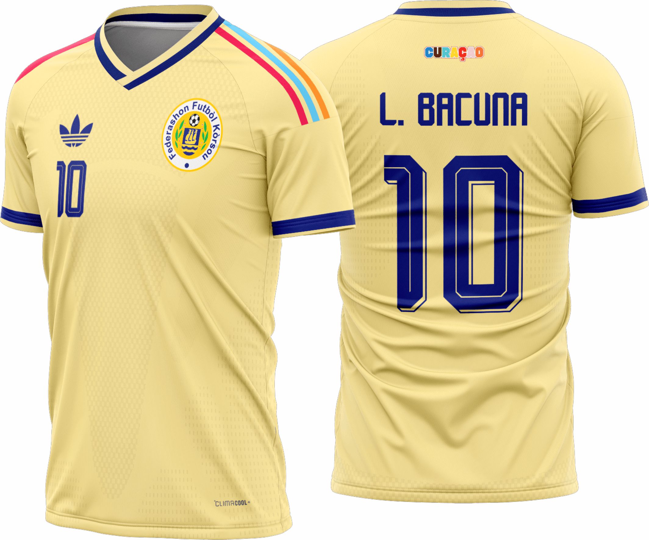 Arte vetor camisa Curaçao Reserva 2026-28