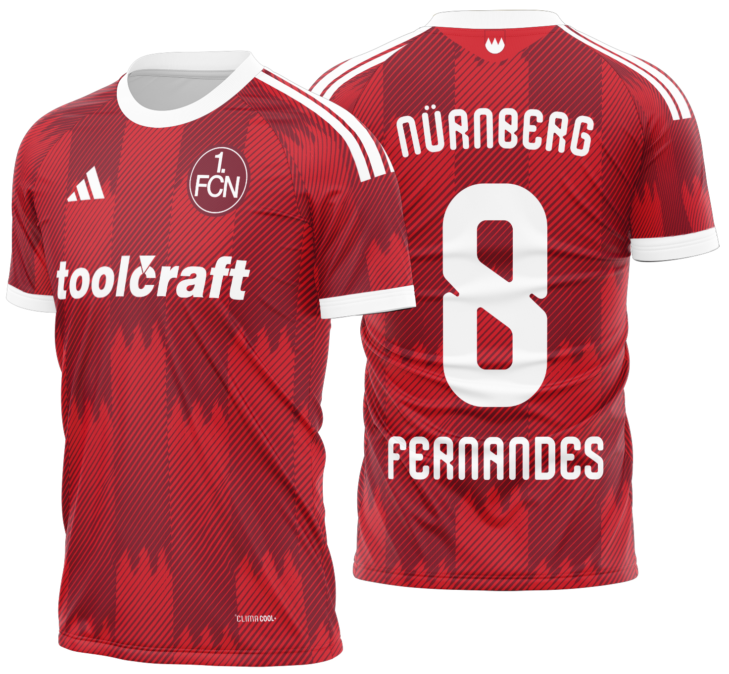Arte vetor camisa Borussia 1. FC Nürnberg Home 2026-2027