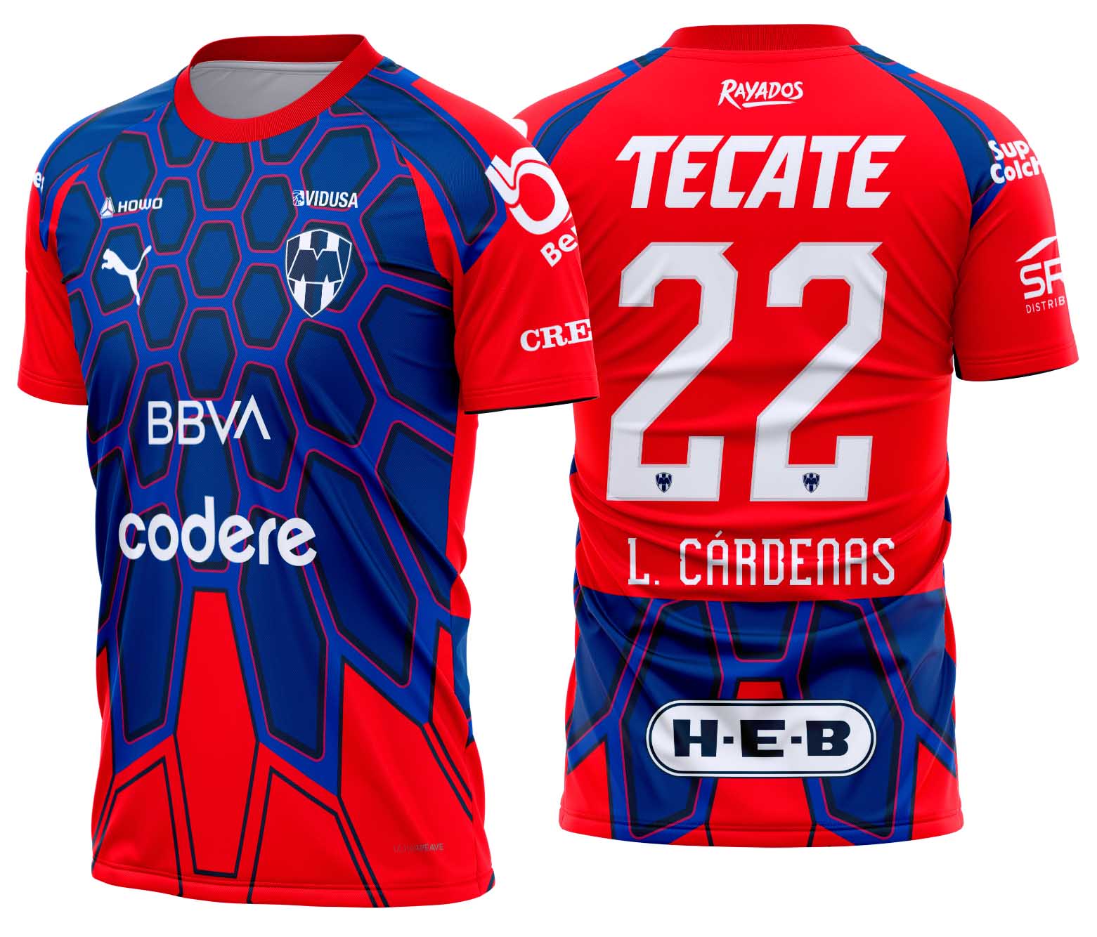 Arte vetor camisa Monterrey Goleiro 2026-2027