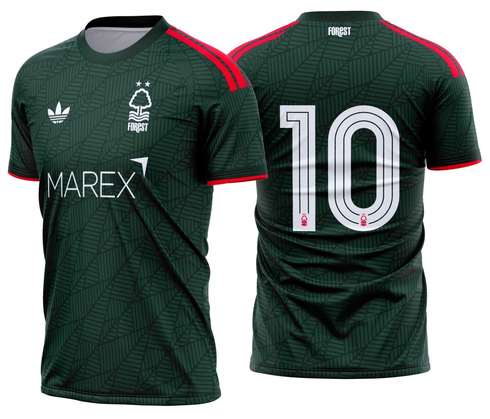 Arte vetor camisa Nottingham Forest Away 2026-2027