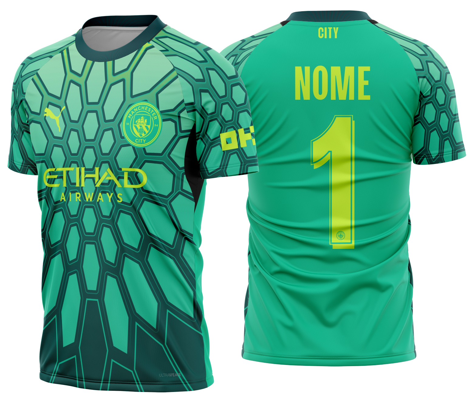 Arte Vetor Camisa Manchester City goleiro 2026-2027