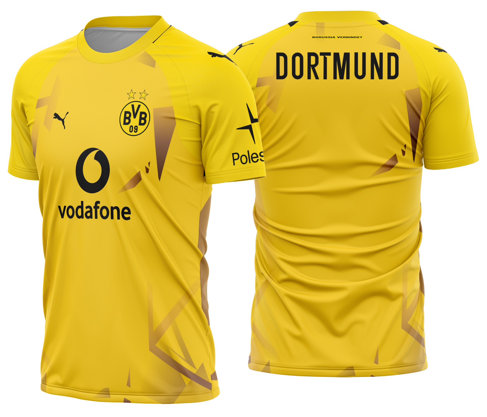 Arte Vetor Camisa Borussia Dortmund Pré-Jogo 2026-27