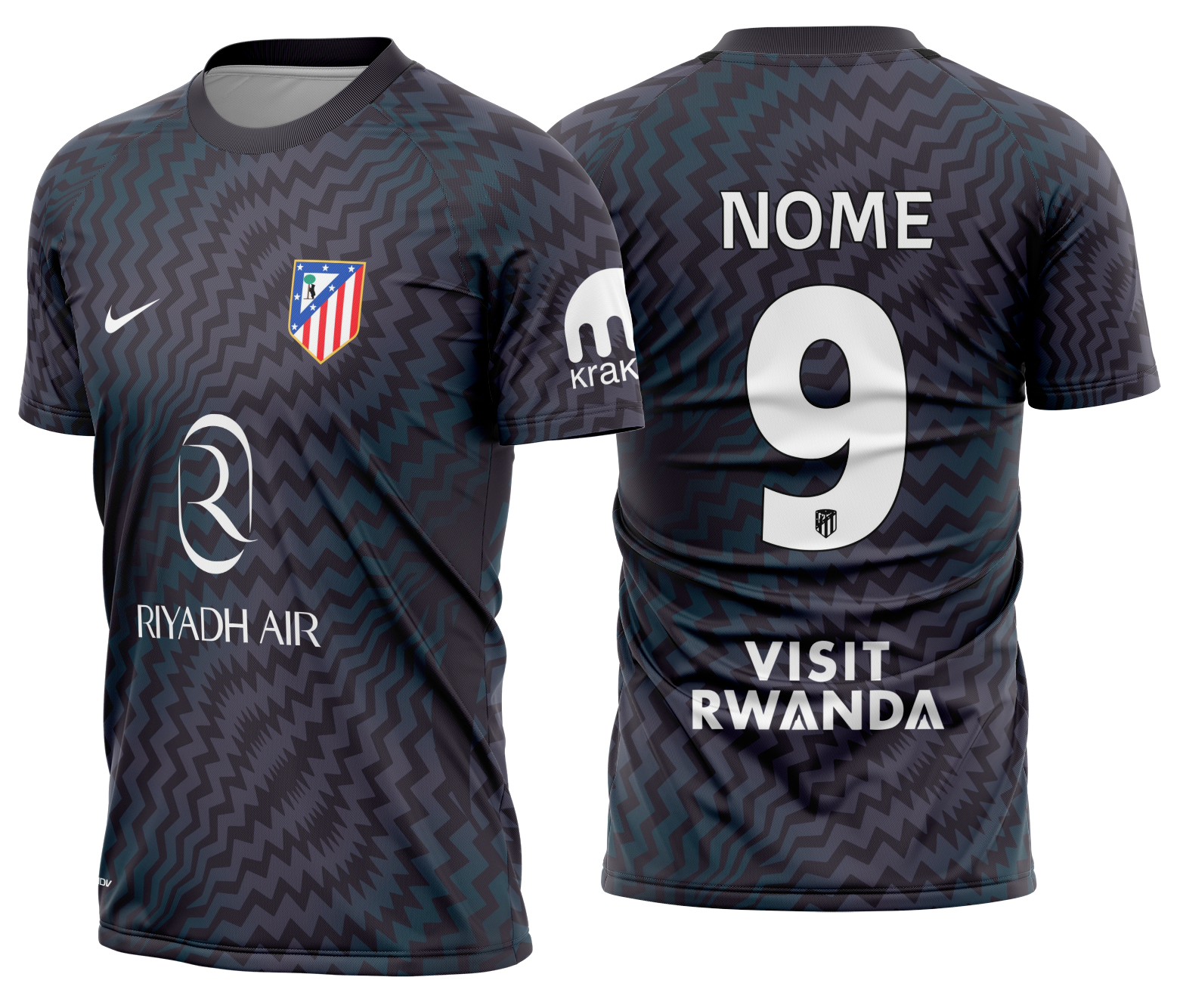 Arte Vetor Camisa Atletico Madrid goleiro 2026-27