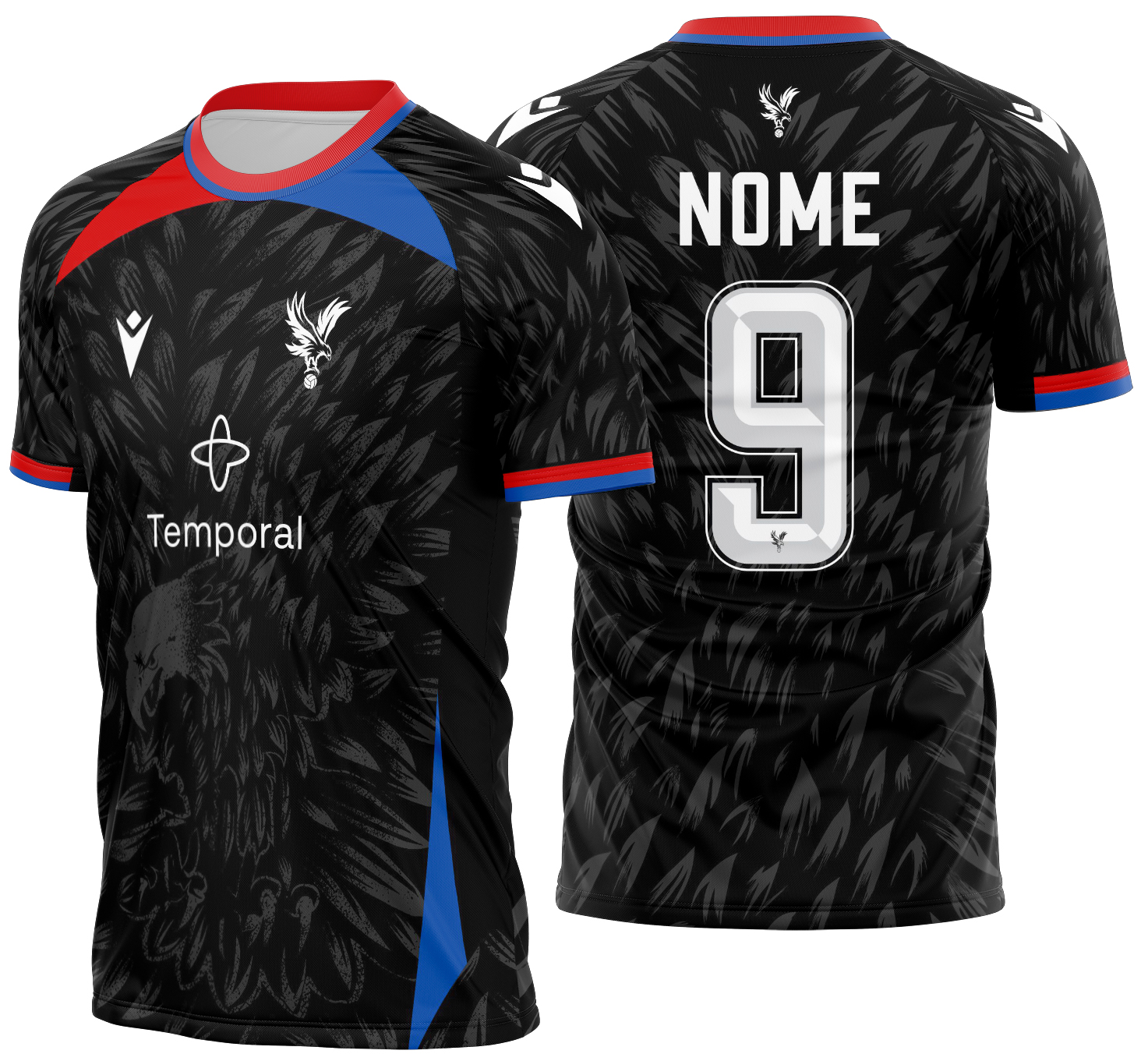 Arte Vetor Camisa Crystal Palace visita 2026-2027