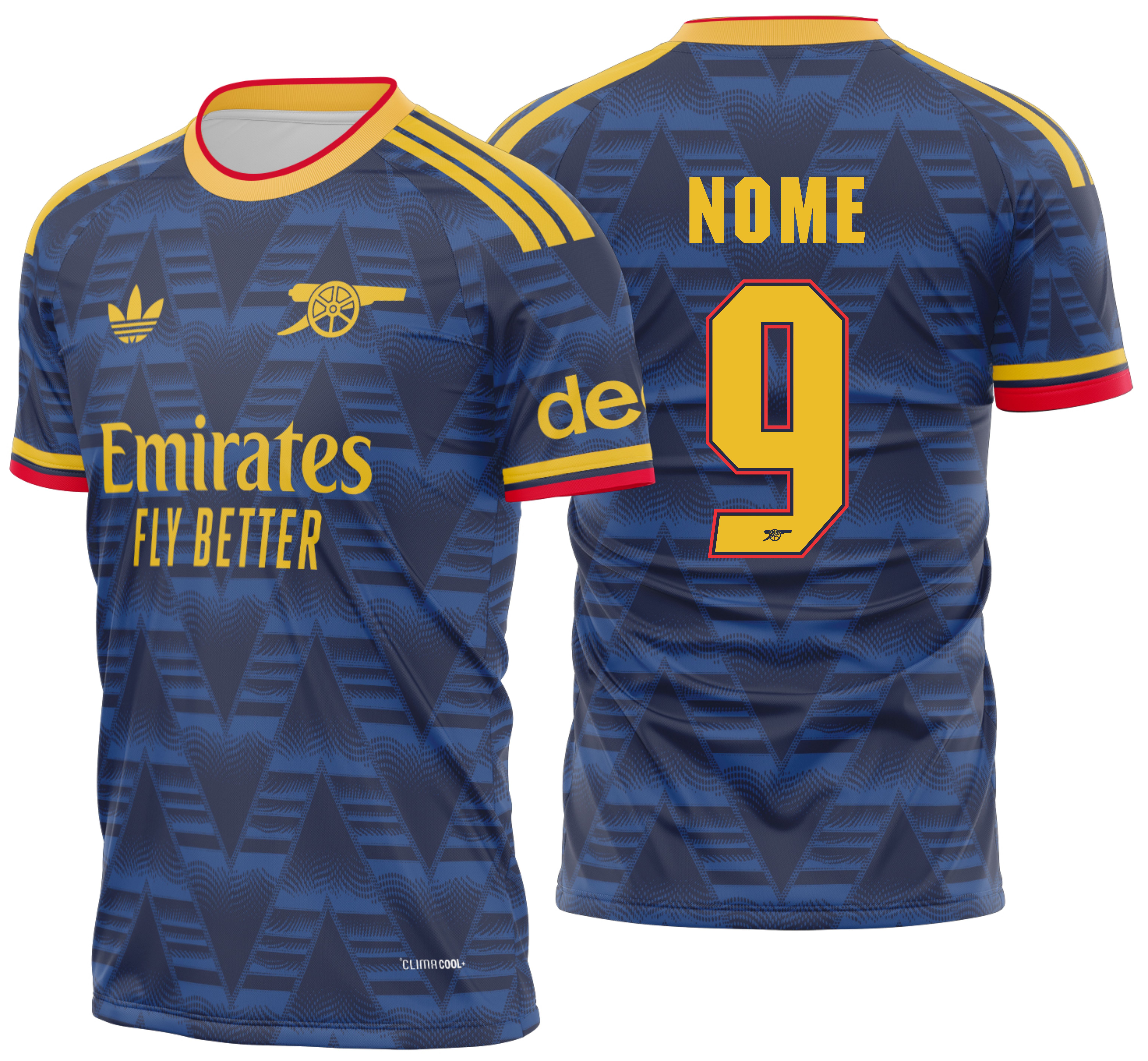 Arte vetor camisa Arsenal Away 2026-2027