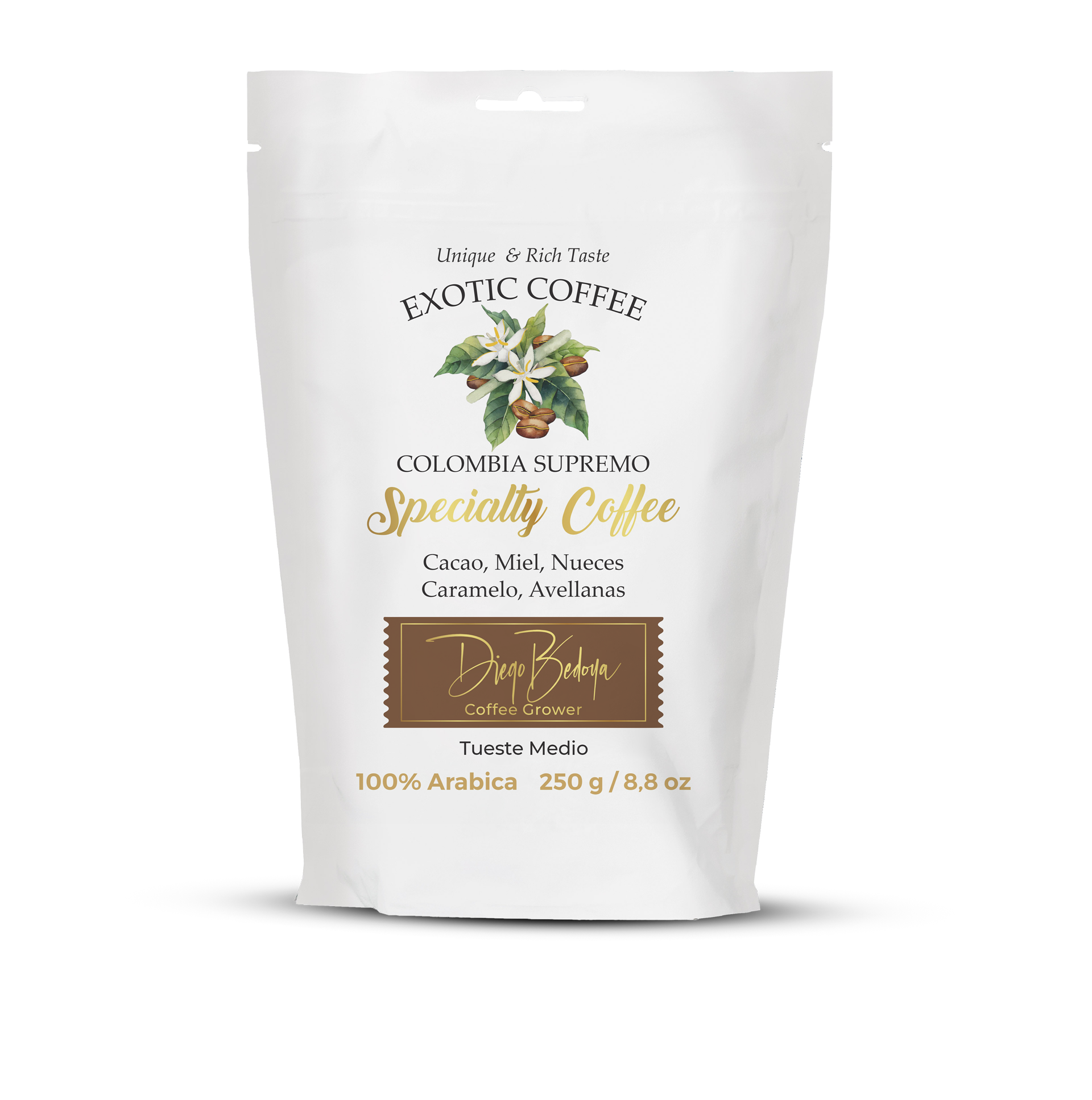 Imagen de Café Grano 1kg Diego Bedoya Colombia Supremo
