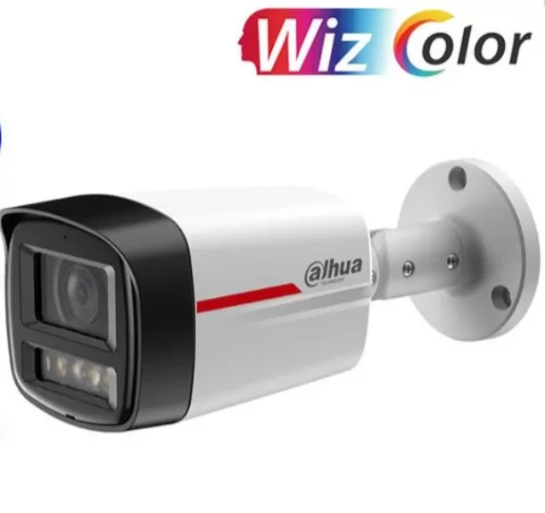 Cámara Bullet IP 2MP PoE WizColor MicroSD Luz Cálida 50m DH-IPC-HFW224