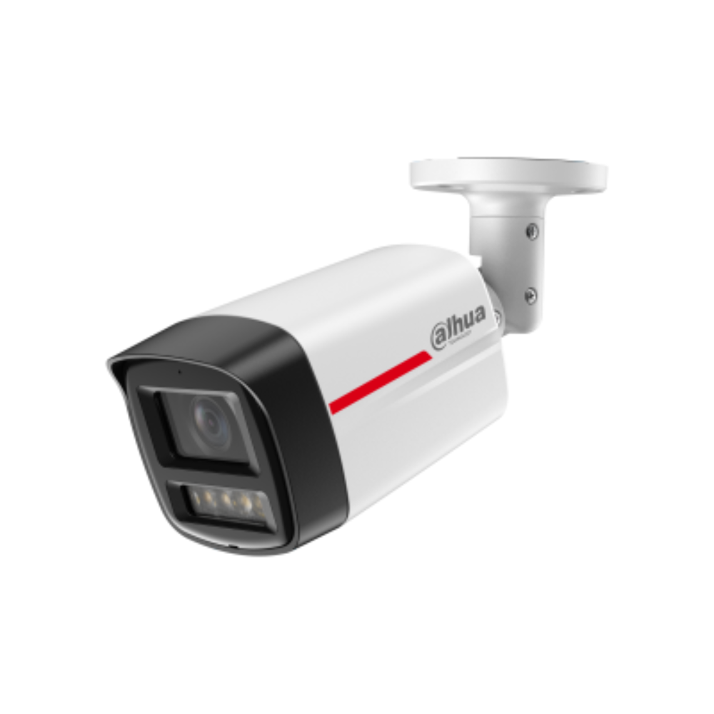 Cámara Bullet IP 4MP PoE WizColor Lente 2.8mm Luz Cálida 50m DH-IPC-HF