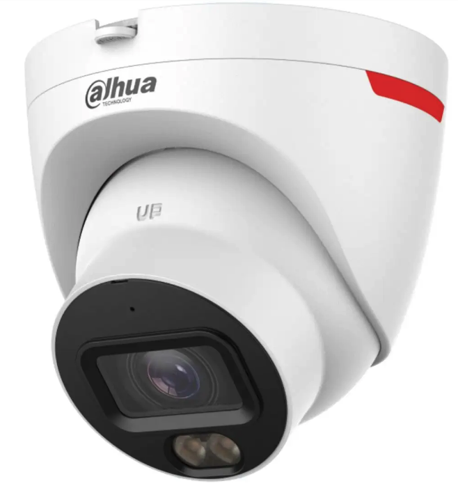 Camara MINI DOMO IP 4MP PoE WizColor con micro SD Luz Calida 30 Mts DH