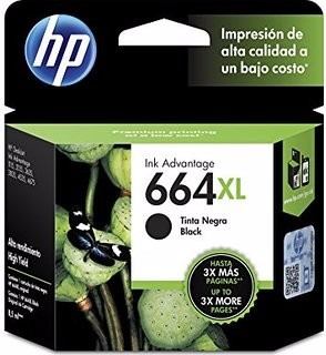 Ripley - TINTA HP 664XL NEGRO BLACK / F6V31AL
