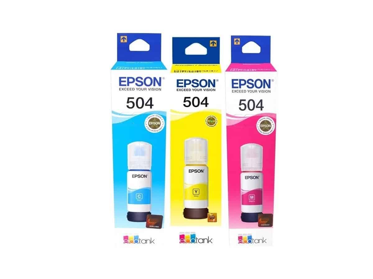EPSON 504 | PACK COLORES | CYAN MAGENTA YELLOW | Tinta Original