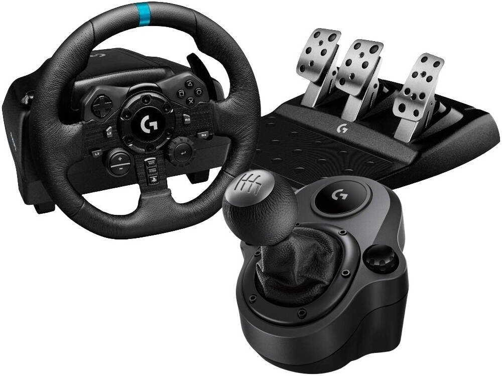 Simulador Logitech G923 Driving Force PS5/PS4/PC (941-000148)