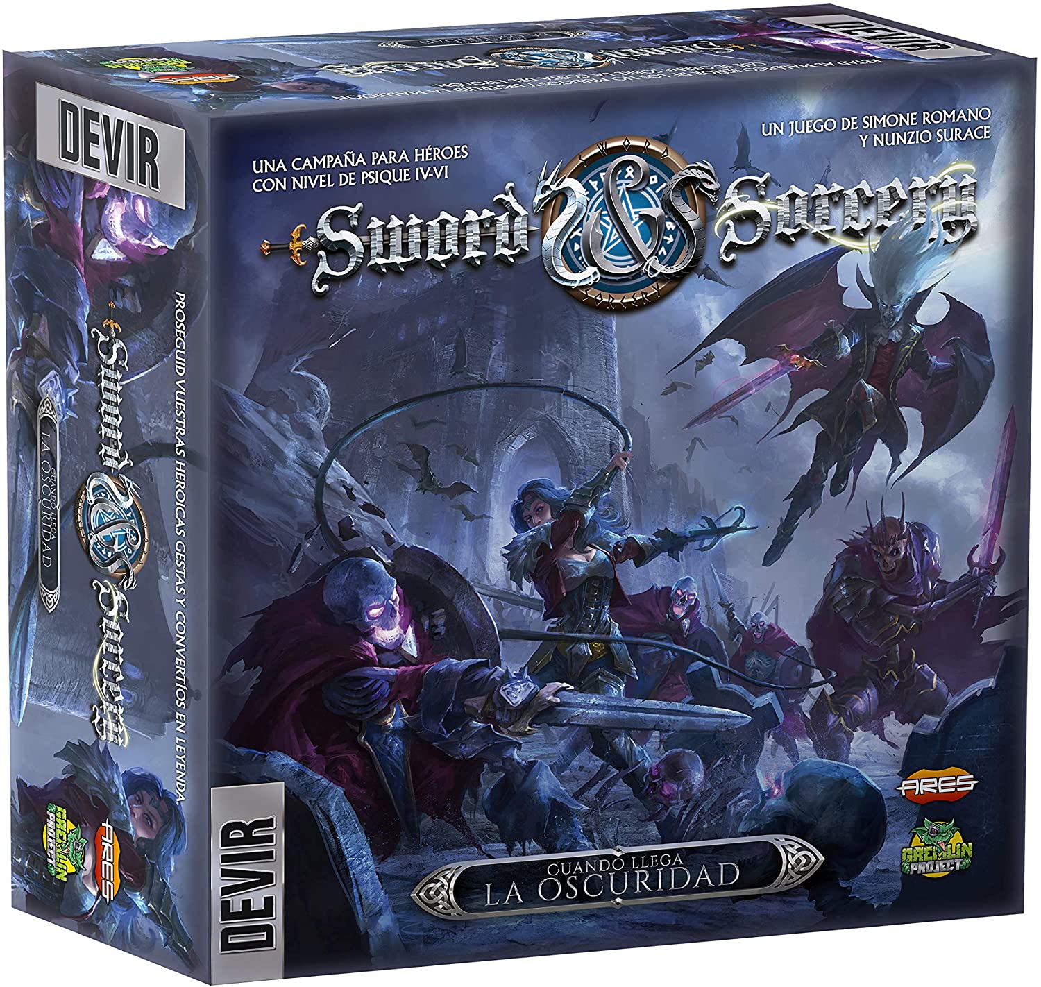 Caja de Sword and Sorcery - Expansión cuando llega la oscuridad