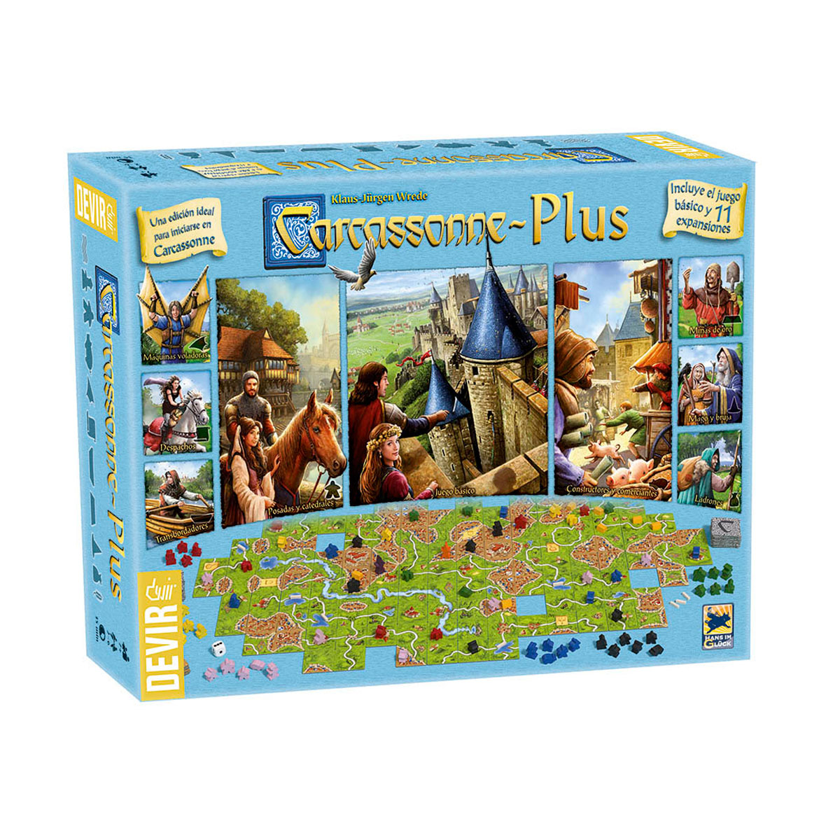 Caja de Carcassonne Plus 2017