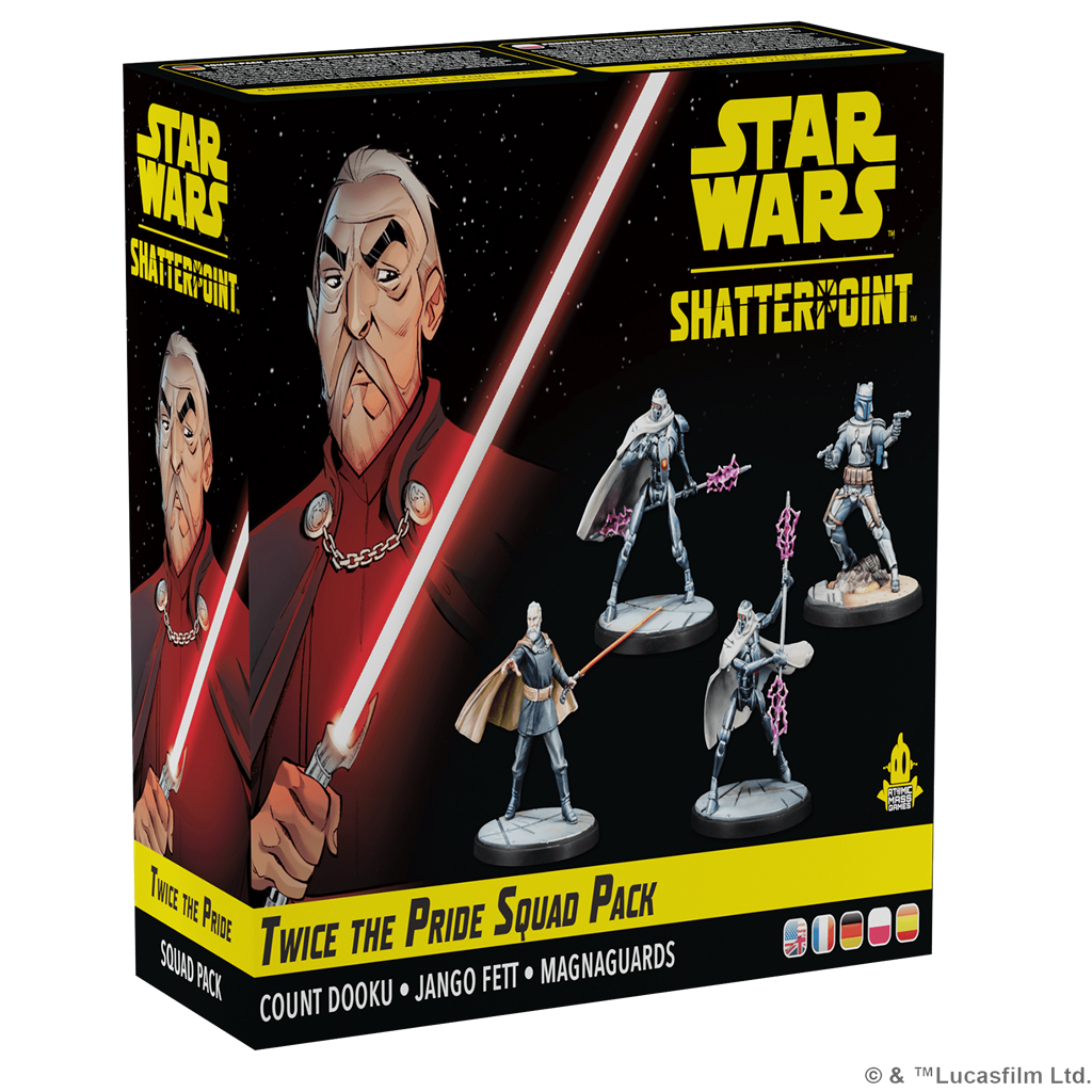 Caja de Star Wars Shatterpoint Twice the Pride - Count Dooku Squad Pack