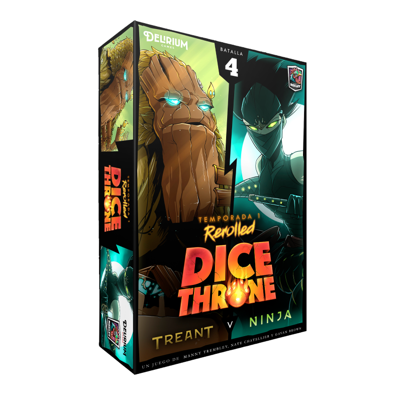 Caja de NINJA VS TREANT - DICE THRONE