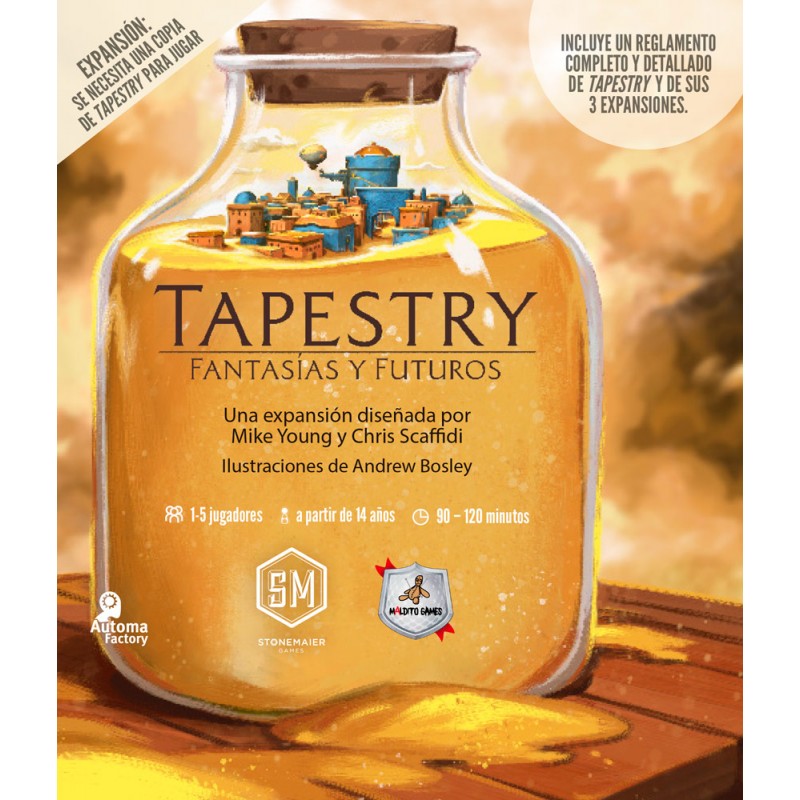 Caja de TAPESTRY - Expansión FANTASÍAS Y FUTUROS