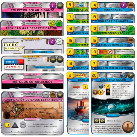 Caja de KS promos - Preludio 2 - Terraforming Mars