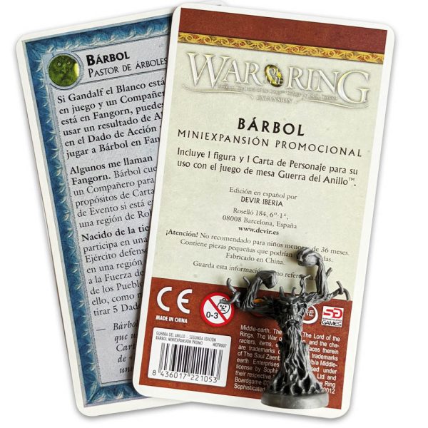 Caja de Guerra del Anillo Carta y figura Barbol