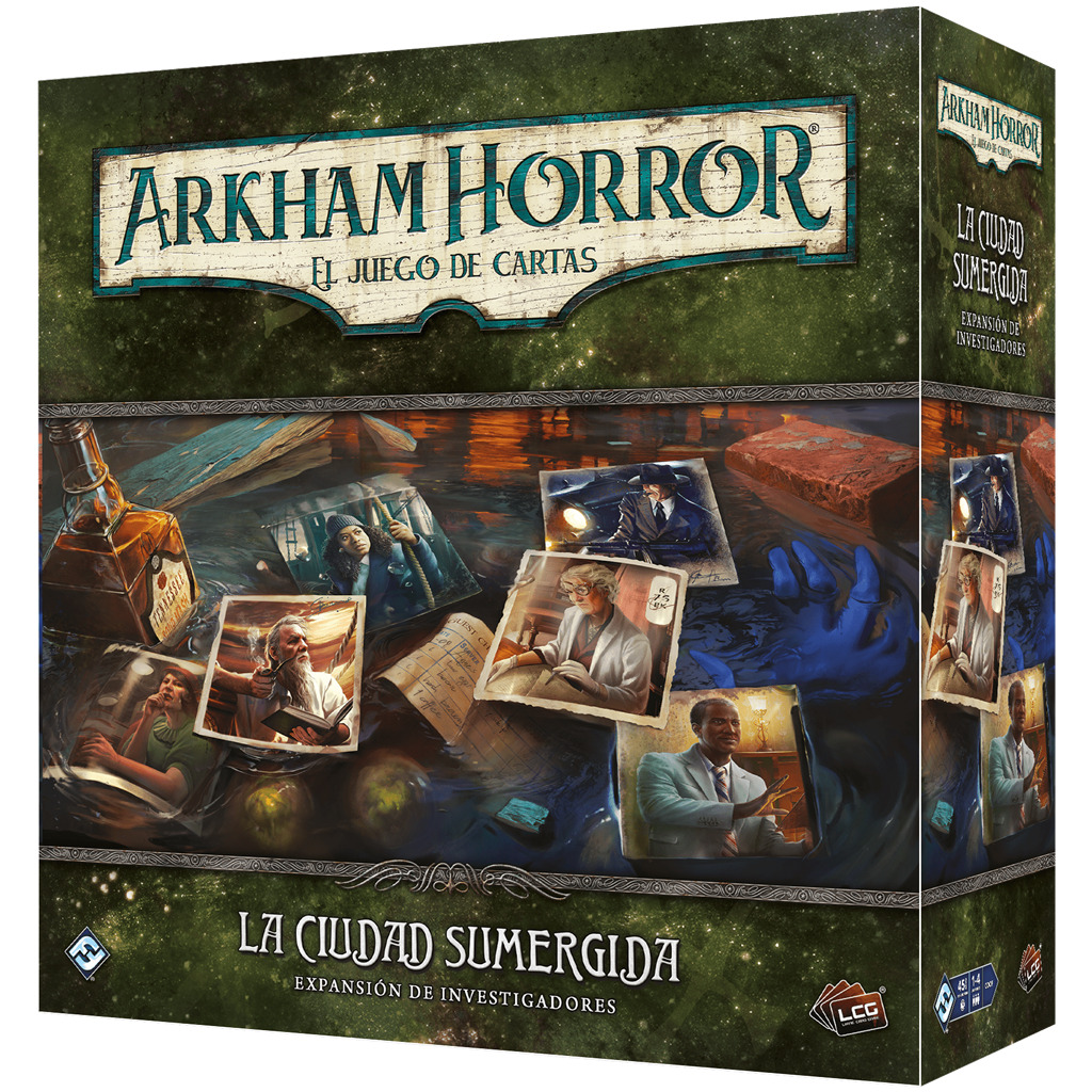 Caja de Arkham Horror LCG - La ciudad sumergida exp. Investigadores